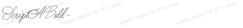 ScriptA Bold字体转换